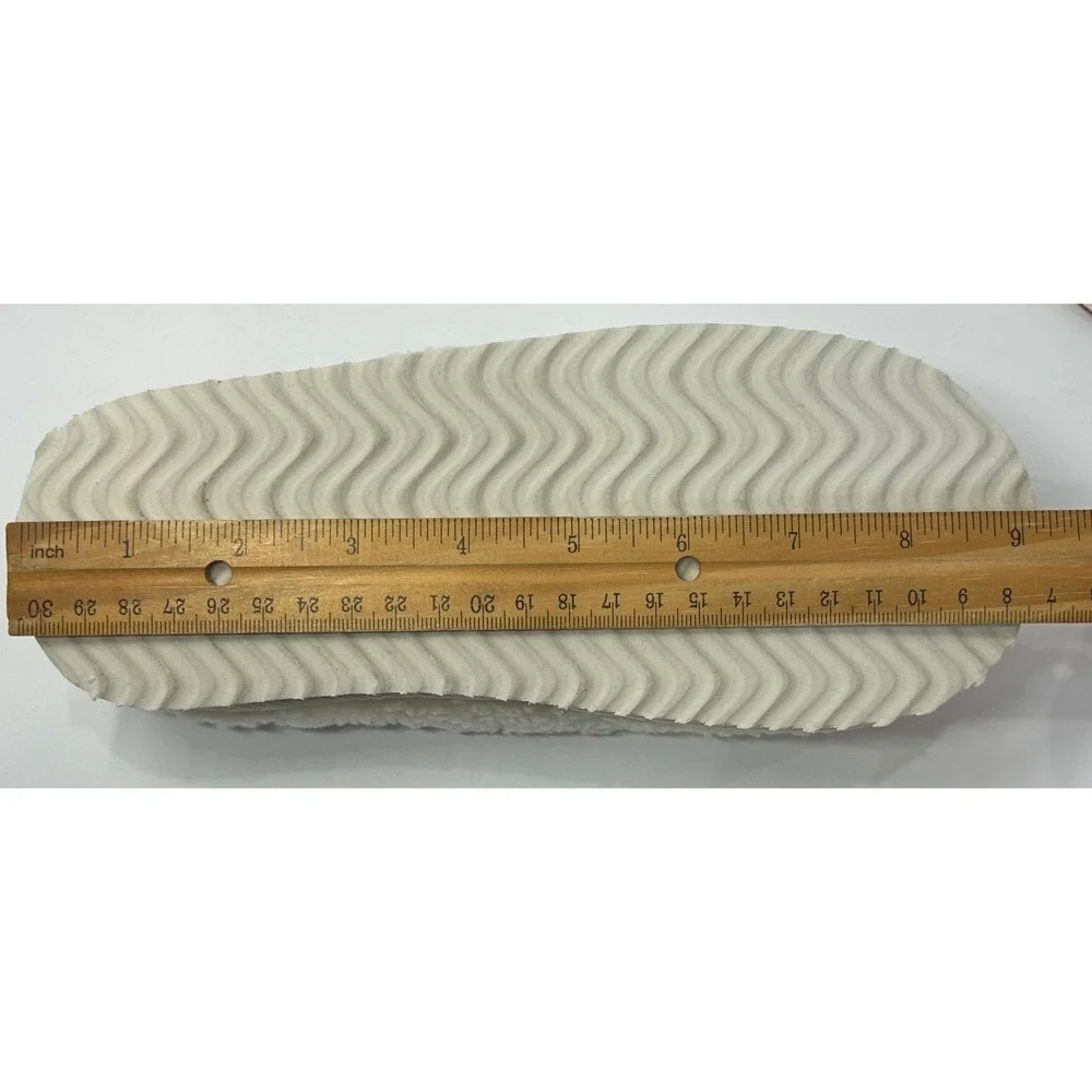 Kensie Girl Kids Sand‎ Faux Shearling Platform Slippers Size Large 2/3 New